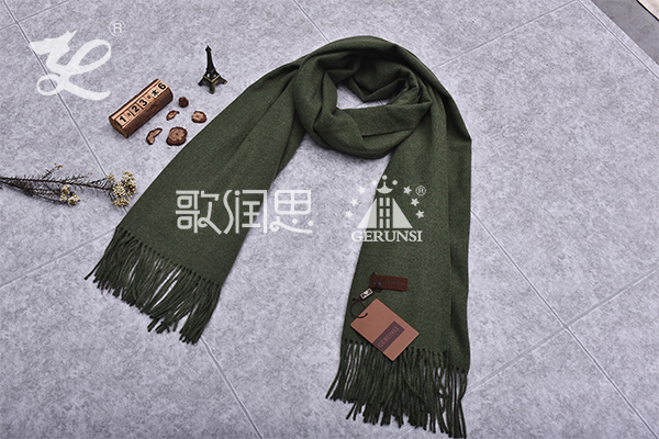 300 grams of flowers (Army green fashion simple long scarf)