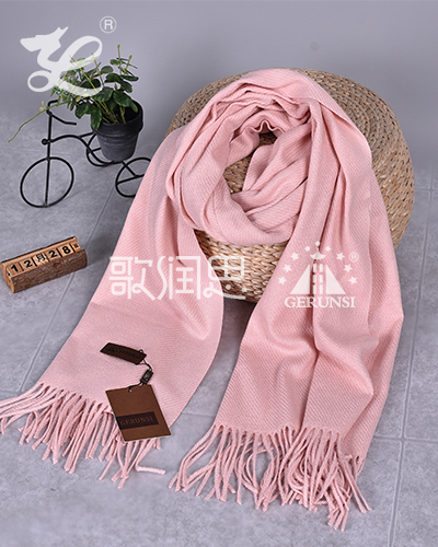 300 grams of large twill（Sakura pink wild long scarf）